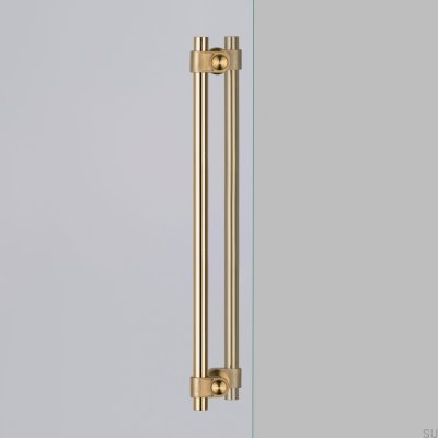 Double-sided furniture handle Pull Bar Cast Large 350 Brass