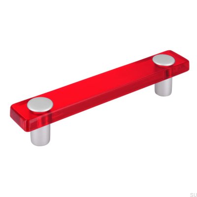 Elongated furniture handle SM8119I 96 Plastic Red