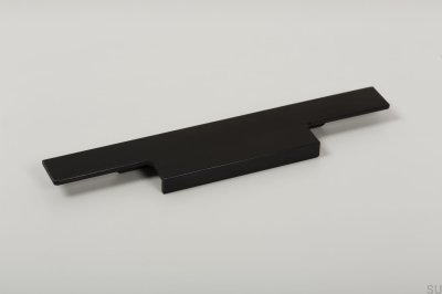 Furniture edge handle Linear 147 Metal Black Mat