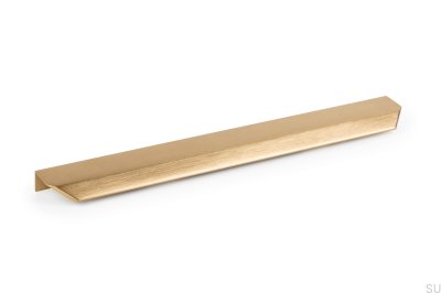 Furniture Handle - Brushed brass - EDGE STRAIGHT - 200 mm