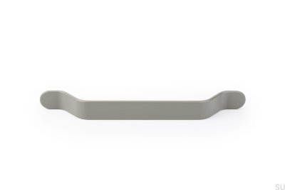 Elongated furniture handle Belt 160 Metal Gray Green