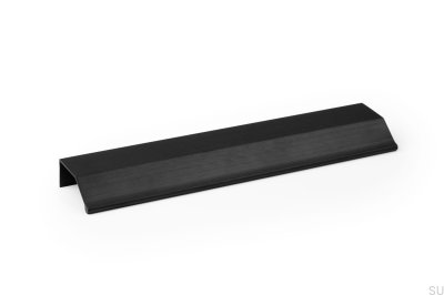 Wing 256 Aluminum Black Brushed edge furniture handle