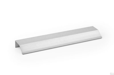 Wing 256 Aluminum Silver Brushed edge furniture handle
