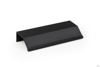 Wing 64 Aluminum Black Brushed edge furniture handle
