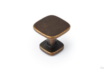 Furniture knob Quart Mini Rustic Gold