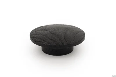 Furniture knob Echo Wooden Black
