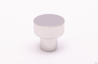 Furniture knob Dot 18 Polished stainless steel