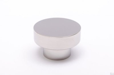 Furniture knob Dot 30 Polished stainless steel