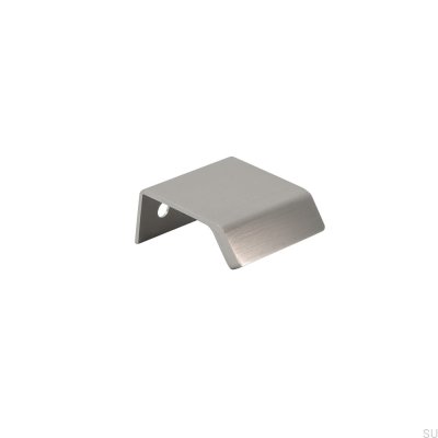 Side 40 Aluminum Silver Brushed edge furniture handle