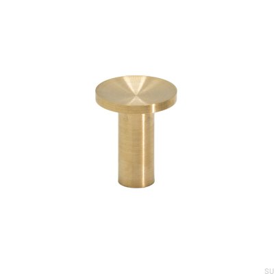 Furniture knob Sture 18 Brushed Brass Unpainted