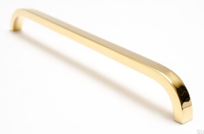Long furniture handle Slim 224 Gold, Polished Brass, Unpainted