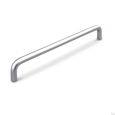 Barga 224 silver longitudinal furniture handle