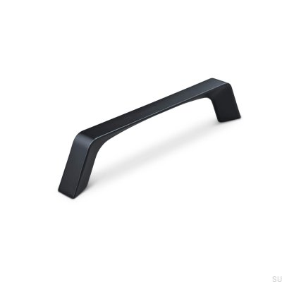 Cori 128 oblong furniture handle, metal, matt black