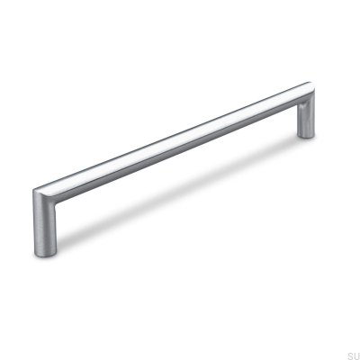 Fasano 224 brushed silver oblong furniture handle