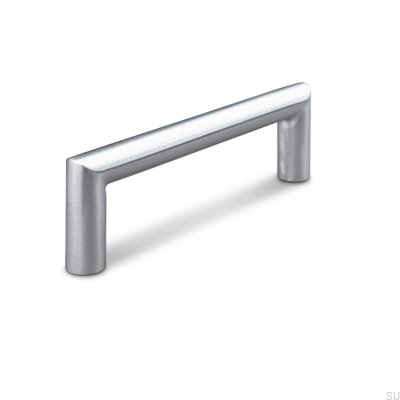 Fasano 96 silver brushed oblong furniture handle
