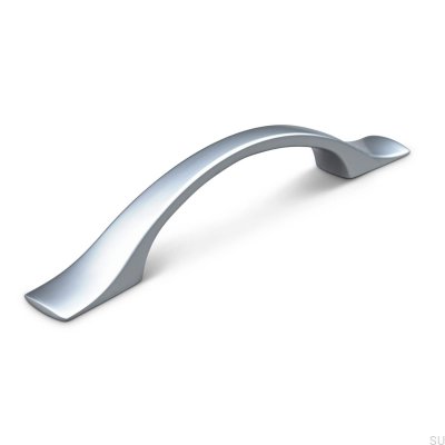 Grosetto 96 silver oblong furniture handle