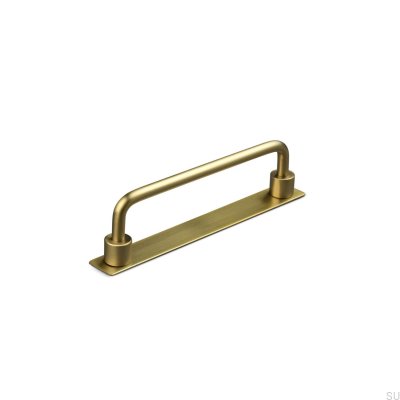 Limone 128 brushed gold oblong furniture handle