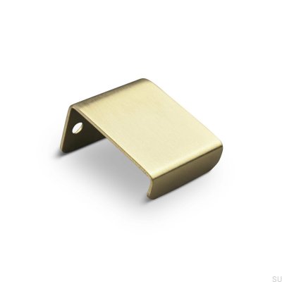 Moie 30 brushed gold edge furniture handle