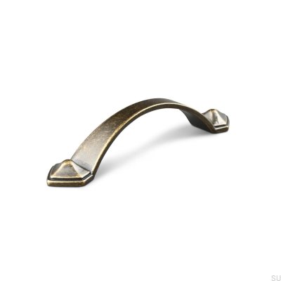 Saint Tropez 96 oblong furniture handle, oxidized metal
