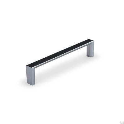 Sala128 oblong furniture handle, polished chrome