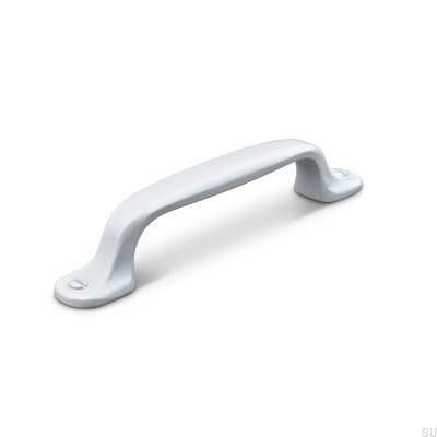 Vallo 96 oblong furniture handle, metal, matt white