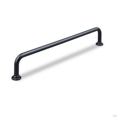 Venosa 192 oblong furniture handle, metal, matt black