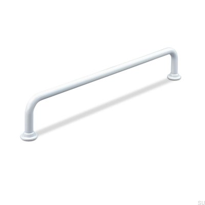 Venosa 192 oblong furniture handle, metal, matt white