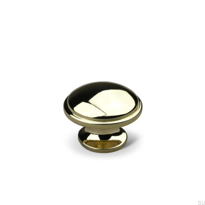 Cervia 34 Gold Polished furniture knob