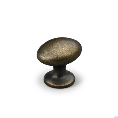 Forio 38 furniture knob, oxidized metal