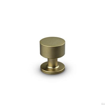 Sassari Stripe 25 Brushed Gold furniture knob