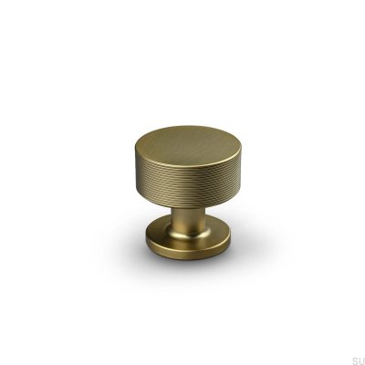 Sassari Stripe 30 Brushed Gold furniture knob