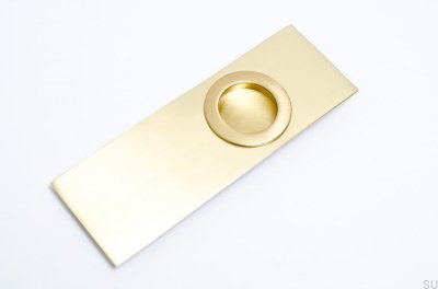 Recessed handle for sliding doors 170-1 Brushed Brass Unpainted