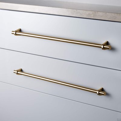 Marstrand 420 Brushed Gold oblong furniture handle