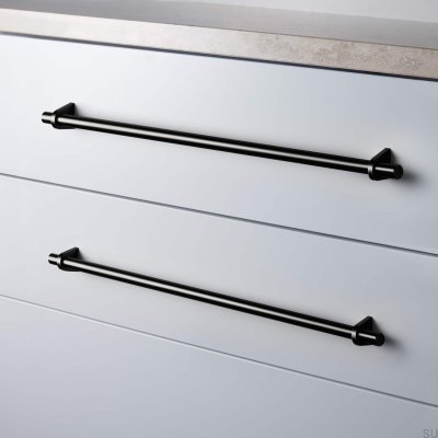 Marstrand 420 oblong furniture handle, metal, matt black