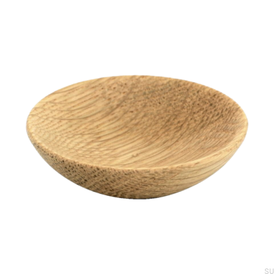Bowl furniture knob, wooden, oak