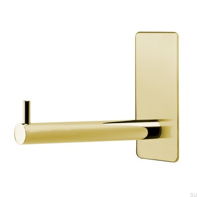 Base 200 toilet roll holder, polished gold