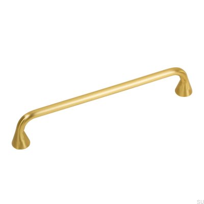 Bella 160 oblong furniture handle, brushed gold