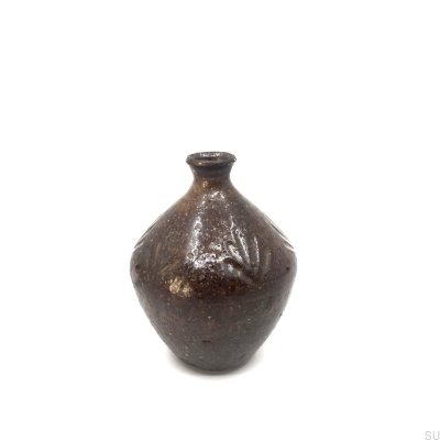 Ceramic vase M-001 Brown Espresso Glossy