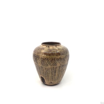 Ceramic vase M-006 Brown Espresso Glossy