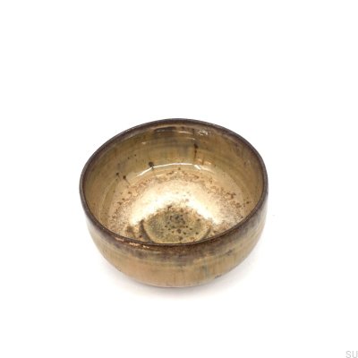 Ceramic bowl M-002 Brown Shiny