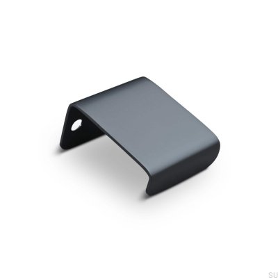 Moie 30 edge furniture handle, metal, matt black