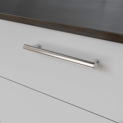 Varberg 192 oblong furniture handle, polished chrome