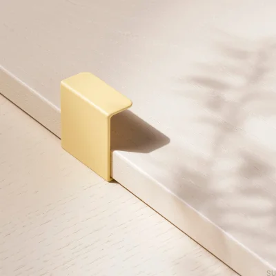 Hide 40 edge furniture handle, Metal Yellow