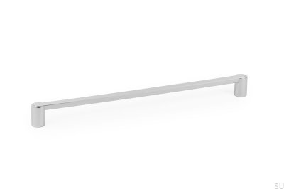 Fusion 320 oblong furniture handle, polished nickel