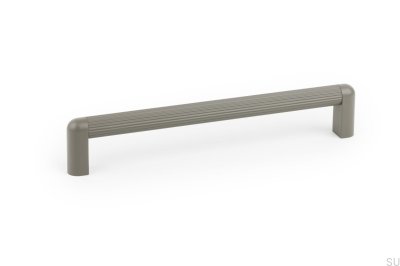 Riss Mini 192 oblong furniture handle, aluminum gray