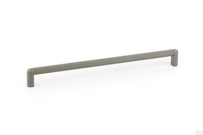 Riss Mini 320 oblong furniture handle, aluminum gray