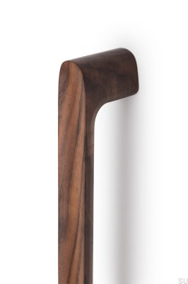 Luv Wood 992 oblong furniture handle in Italian Walnut