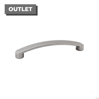 Boogie 128 oblong furniture handle. Lacquered tin