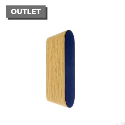 Furniture handle Solo Blue 60 Enameled Blue - Oil Colorless Semi-matt