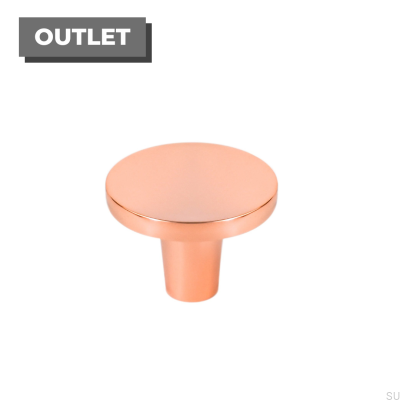 Furniture Knob Dalby Copper Polished Lacquered
